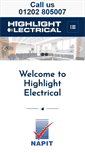 Mobile Screenshot of highlightelectrical.com